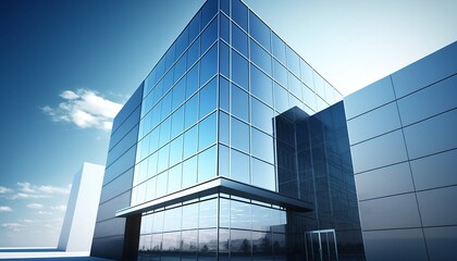 modern glass office, generative ai
