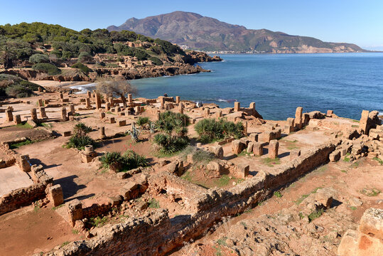 EARLY CHRISTIAN AND ROMAN RUINS FROM TIPAZA IN ALGERIA