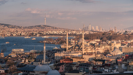 Panoramic view of Istanbul  - obrazy, fototapety, plakaty