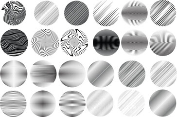 Set of spheres . Lines constructed transparent sphere .Vector  .Technology sphere Logo . Design element for posters, social media, templates, flyers, brochures . Abstract trendy transparent circles