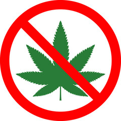 Cannabis leaf vector icon. Marijuana legalize symbol, marijuana or hemp icon, cannabis medical sign vector illustration.