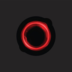 Red energy circle frame template