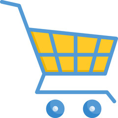 Shopping cart icon for ecommerce, business, online, retail, delivery, shopping and supermarket