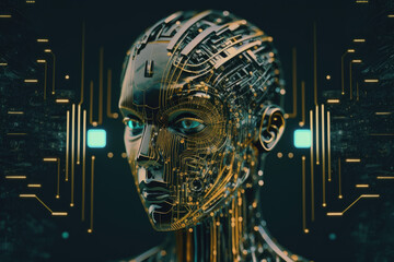 Human AI Face Hybrid Images Generative AI