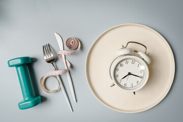 Creative flat lay with diet concept