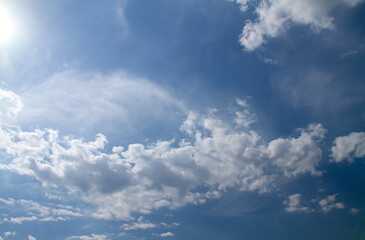 Fototapeta na wymiar Beautiful blue sky and clouds natural background