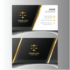 Professional Lawyer Business Card Template