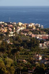 Vista de Valle Gran Rey junto al mar, La Gomera
