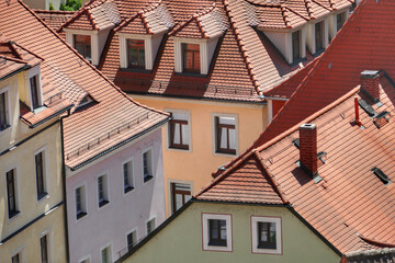 Sceniv view of the Meissen townscape