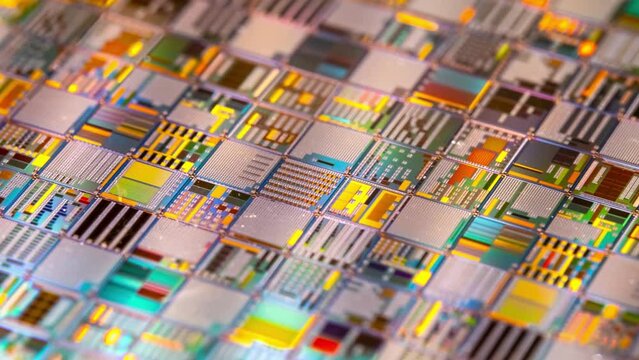 Silicon semiconductor wafer close-up. In electronics, a wafer also called a slice or substrate is a thin slice of semiconductor, a crystalline silicon, used for the fabrication of integrated circuits