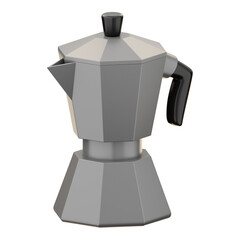 Premium Coffee pot icon 3d rendering on isolated background PNG