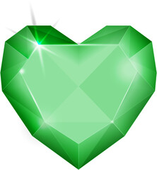 Emerald green fantasy jewelry gems stone