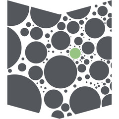 Circle Memphis Geometric Polka Dot Basic Shape Pattern

