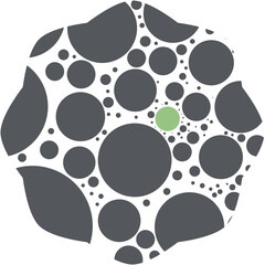 Circle Memphis Geometric Polka Dot Basic Shape Pattern
