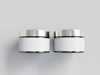 3d rendered cosmetic cream jar