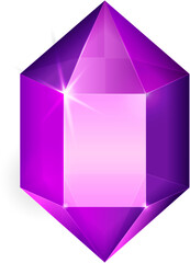 Purple fantasy jewelry gems stone