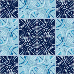 Creative doodle geometric ornament. Lines seamless background pattern.