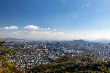 Seoul city panorama