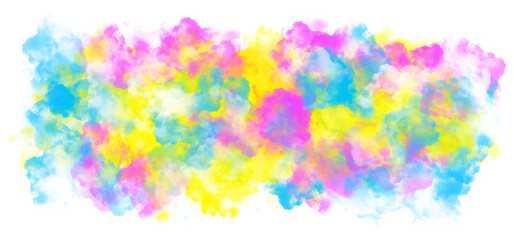 Obraz na płótnie Canvas transparent colorful clouds