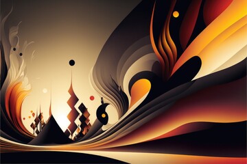 Abstract background with geometric elements