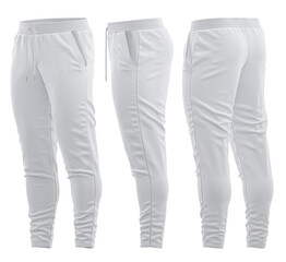 Jogging pants men's, Long pants White