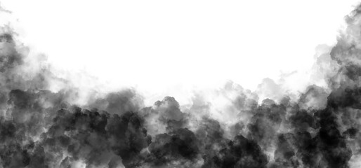 black smoke border illustration