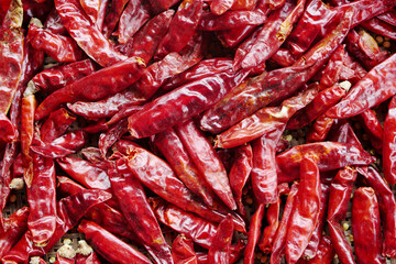 dried red chili pepper background