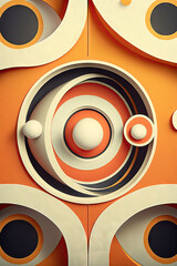 60s 1960s Retro Wallpaper Background - 60s Texture Backgrounds - 60s Vintage Backgorund created with Generative AI technology