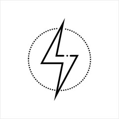 Light Bolt Icon, Lightening Strike Icon