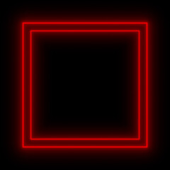 Red Glow Squares on Black background - Abstract Light Effect Element Design 