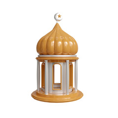 3D Render Mosque Lantern