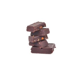 chocolate pieces on  transparent png