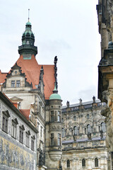 Fototapeta premium Scenic view of Dresden old town