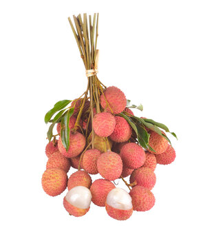fresh lychees on  transparent png