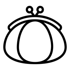 purse line icon