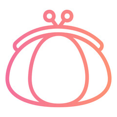 Naklejka premium purse gradient icon