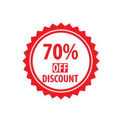 15% off discount stamp icon vector logo design template