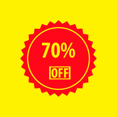 15% off discount stamp icon vector logo design template