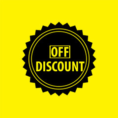 15% off discount stamp icon vector logo design template