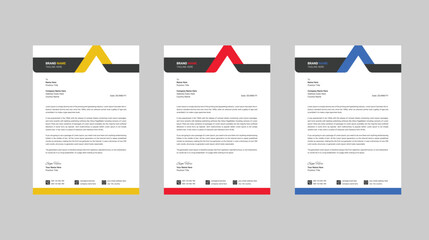 Modern company letterhead design