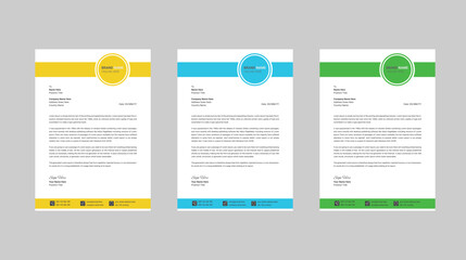 Modern company letterhead design