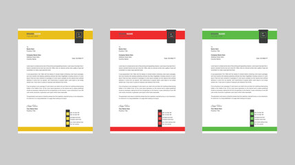 Modern company letterhead design