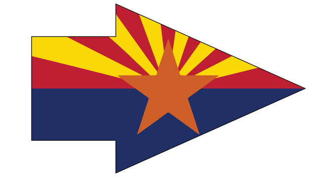 Arizona State Flag Poiter Arrow