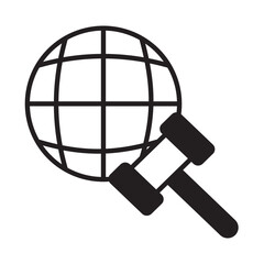 Solid Line DIPLOMACY design vector icon