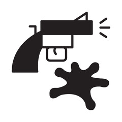 Solid Line MURDER design vector icon