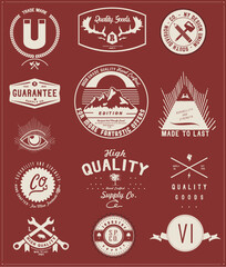 Fototapeta premium vintage label and badge for print
