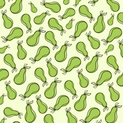 Pear pattern illustration. For background, presentations, business cards, health products package.
