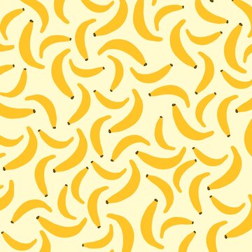 Banana pattern illustration. For background, presentations, business cards, health products package.