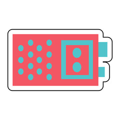 Sticker RECORDER design vector icon