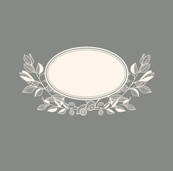 invitation card. frame in romantic lace style